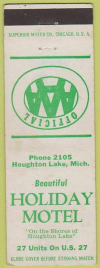 Holiday on the Lake Motel (Holiday Motel) - Matchbook